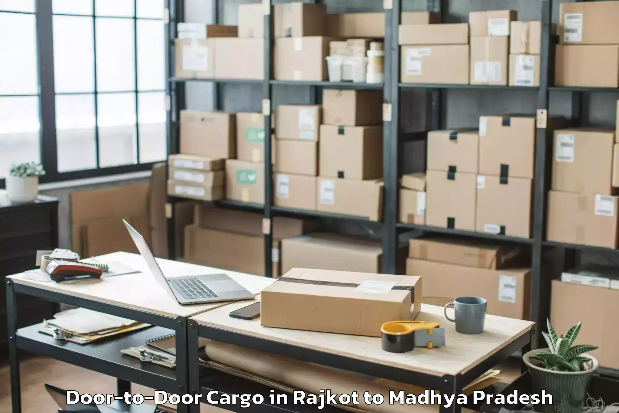 Efficient Rajkot to Iiit Bhopal Door To Door Cargo